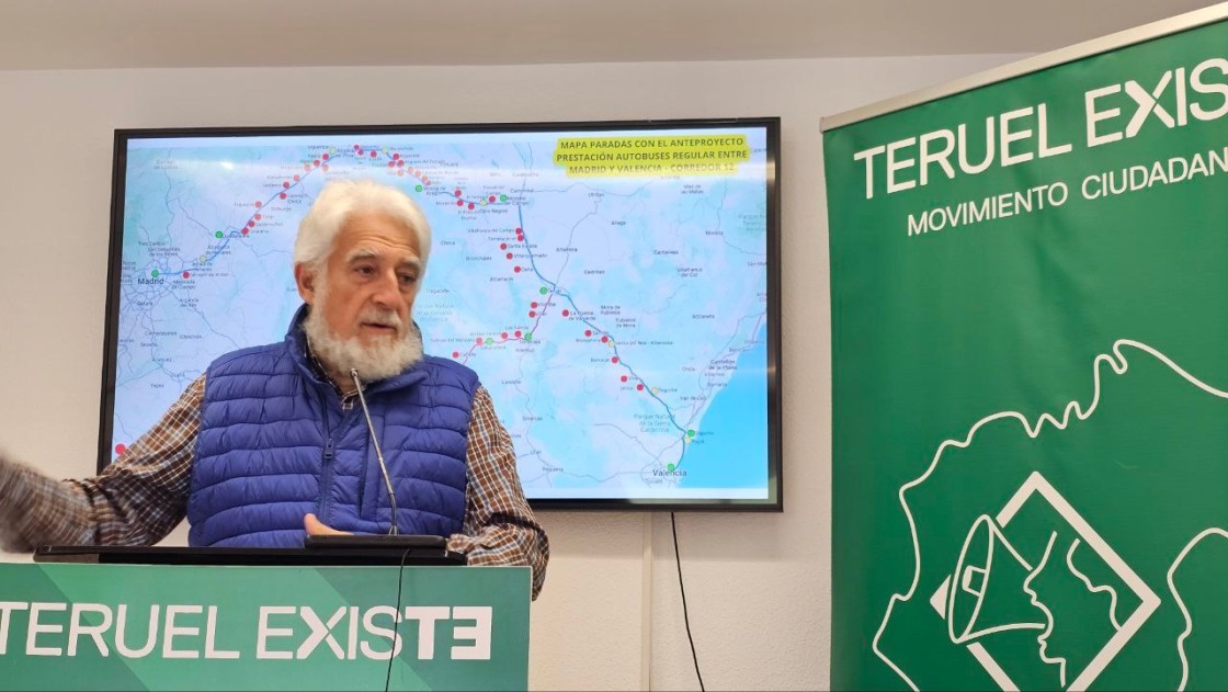Teruel Existe envía a los ayuntamientos un modelo de alegaciones al anteproyecto del transporte de autobús entre Madrid y levante por Teruel
