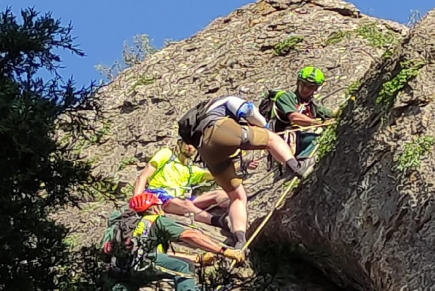 La Guardia Civil rescata a un montañero herido en Manzanera