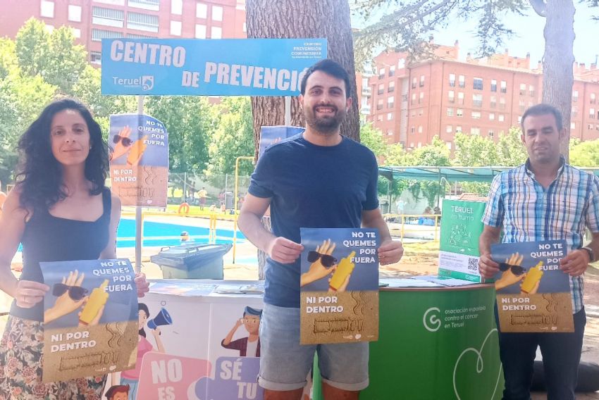 El Ayuntamiento de Teruel y la Asociación Española Contra el Cáncer, juntos en una campaña de prevención del tabaquismo y la protección solar