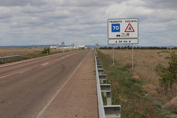 Las Rutas Ciclistas Seguras se extienden por los 68,7 kilómetros marcados en Teruel en 2017