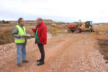 Comienza la reparación del camino de La Estanca en Alcañiz