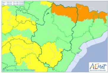 La Aemet activa el aviso amarillo por riesgo de nevadas a partir de las 14 horas de este martes en Albarracín y Jiloca y Gúdar y Maestrazgo