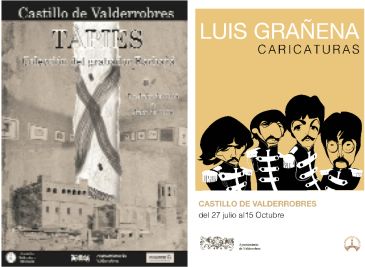 Las caricaturas de Luis Grañena y los grabados de Antoni Tàpies, en el Castillo de Valderrobres