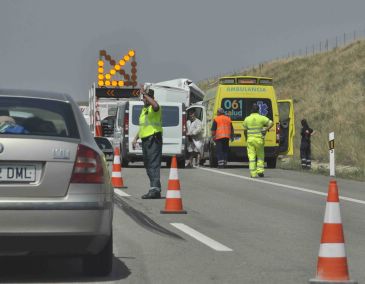 Un fallecido en accidente de tráfico en la A-23 a la altura de Caudé