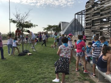 Niños de Alcañiz, Cedrillas y Valderrobres crean espacios para el aprendizaje