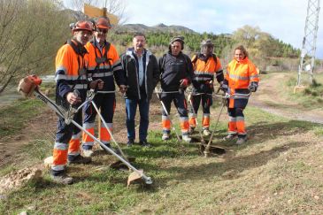 La Comarca de Cuencas Mineras crea una brigada para el mantenimiento de la extensa red de senderos