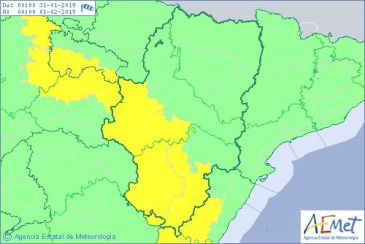 Aviso amarillo por vientos en Albarracín, Jiloca, Gúdar y Maestrazgo para este jueves