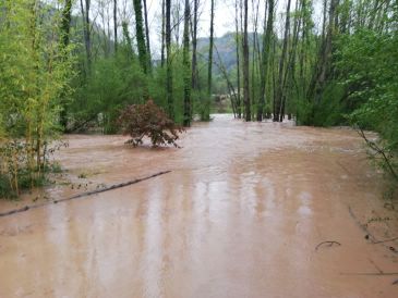 El desbordamiento del río Mijares vuelve a incomunicar Olba