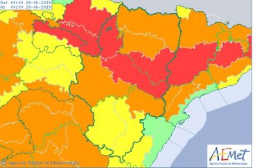 Los 22,8ºC en Teruel de la madrugada del jueves, la mínima más alta de un mes de junio desde que se tienen datos