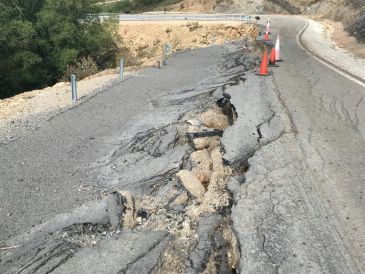 La Diputación de Teruel reparará el acceso sur a las pistas de Valdelinares que sufre desprendimientos