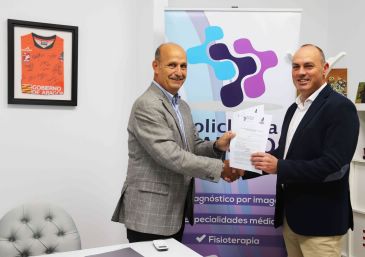 Policlínica Galileo firma un convenio con el Club Voleibol Teruel para tratar a los jugadores