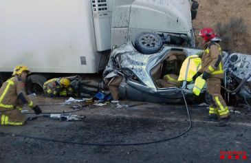 Mueren tres conocidos vecinos del Matarraña en un accidente a 14 kilómetros de Tortosa