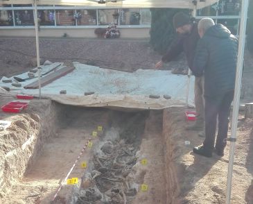 Se elevan a diez los cuerpos hallados en la fosa común del cementerio de Alcañiz