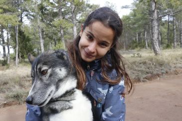 Elena Cobos: “Empiezas corriendo con la bici y poco a poco te vas enganchando al mushing”