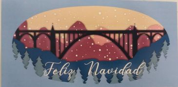 El Viaducto protagoniza la postal navideña del Ayuntamiento Teruel