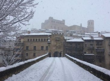 El temporal deja cortes de luz en el Matarraña