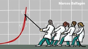 Un trabajo del ilustrador turolense Marcos Balfagón se convierte en un icono de la lucha contra el coronavirus