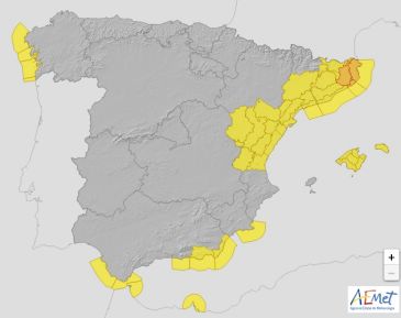 Toda la provincia de Teruel, en alerta amarilla por lluvias