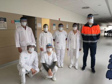 CV19 FAB-Teruel hace más de 4.500 pantallas para plantar cara al contagio del virus