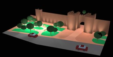 Manzanera licita el proyecto para iluminar el Portal de Abajo y la muralla