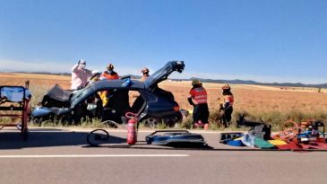 AVANCE. Un muerto y dos heridos graves en accidente en la carretera de Gea de Albarracín