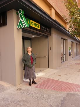 Pilar Calvo, delegada de la Once en Teruel: “Una de las misiones de la Once es integrarnos, ser personas independientes”