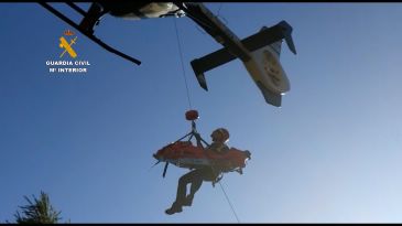 La Guardia Civil de Teruel rescata a un escalador accidentado en la zona de escalada deportiva El Casucho en Olba