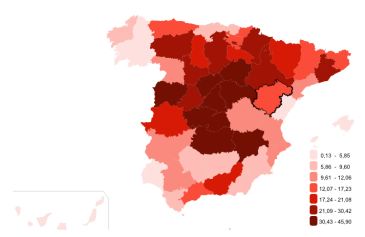 La provincia de Teruel cierra 2020 con la mortalidad más alta en veinte años