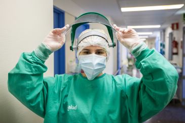 Un día en la planta Covid: así se trabaja en la zona del Hospital Obispo Polanco de Teruel donde solo hay ingresados con coronavirus