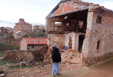 Nueros, un barrio rural de Calamocha que tiene la mitad de las casas en ruinas