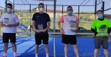 Jorge Parra y Paco Molina, campeones de la Liga Asirocla Gestión de padel en Alcorisa