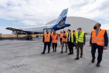 La nave de prácticas del aeropuerto de Teruel estará lista en el curso 2022-2023