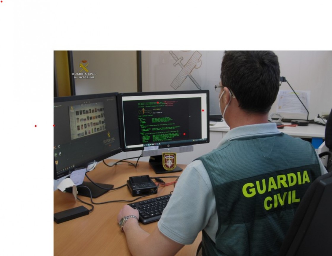 La Guardia Civil de Teruel desarticula una red dedicada a estafas bancarias con software malicioso