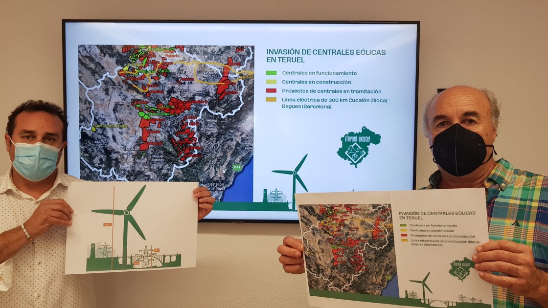 Teruel Existe denuncia que los proyectos eólicos ocupan ya el 10% del territorio de la provincia