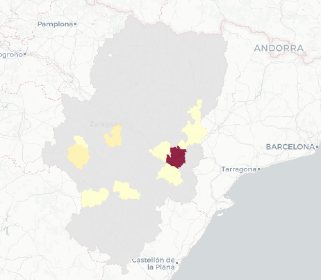 Teruel comunica tres casos de covid repartidos en Alcañiz, Utrillas y Monreal