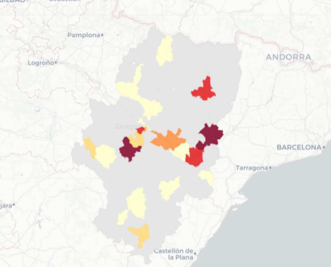 La provincia de Teruel comunica seis positivos de covid, los mismos que hace una semana