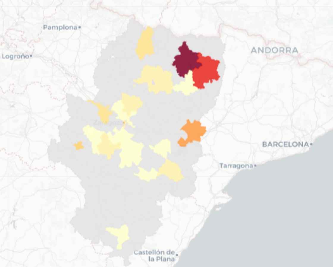 Aragón notifica más de cien casos en un sólo día después de un mes y solo seis contagios son de Teruel