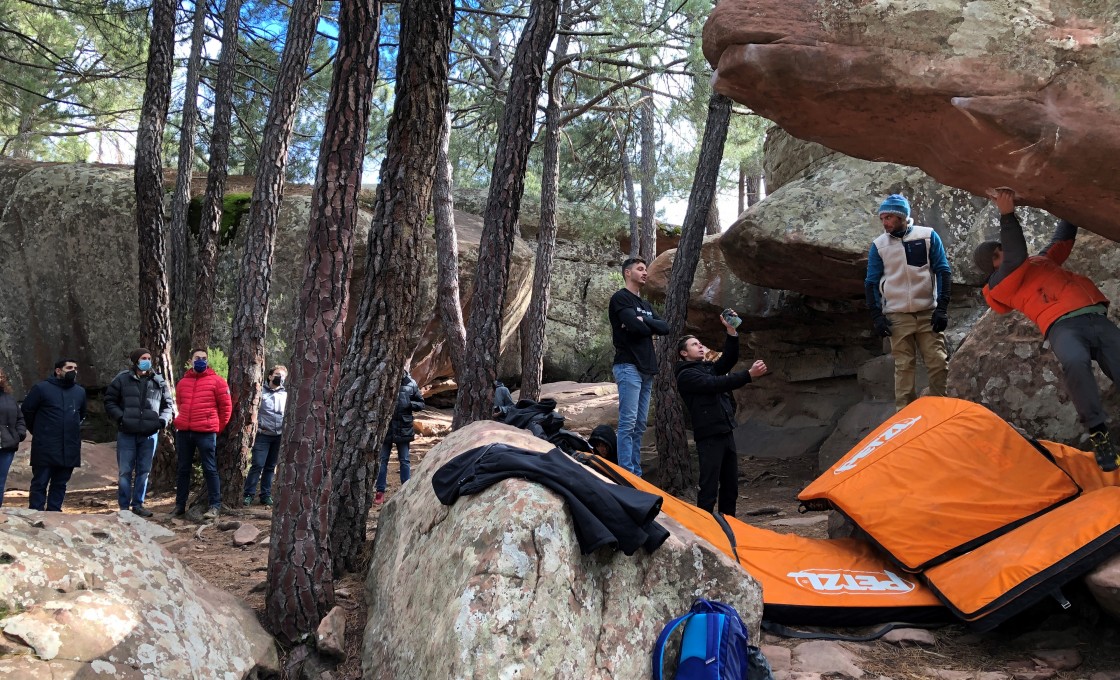 Una productora estadounidense rueda en Albarracín un documental de escalada en roca que se podrá ver en una gran plataforma de contenidos
