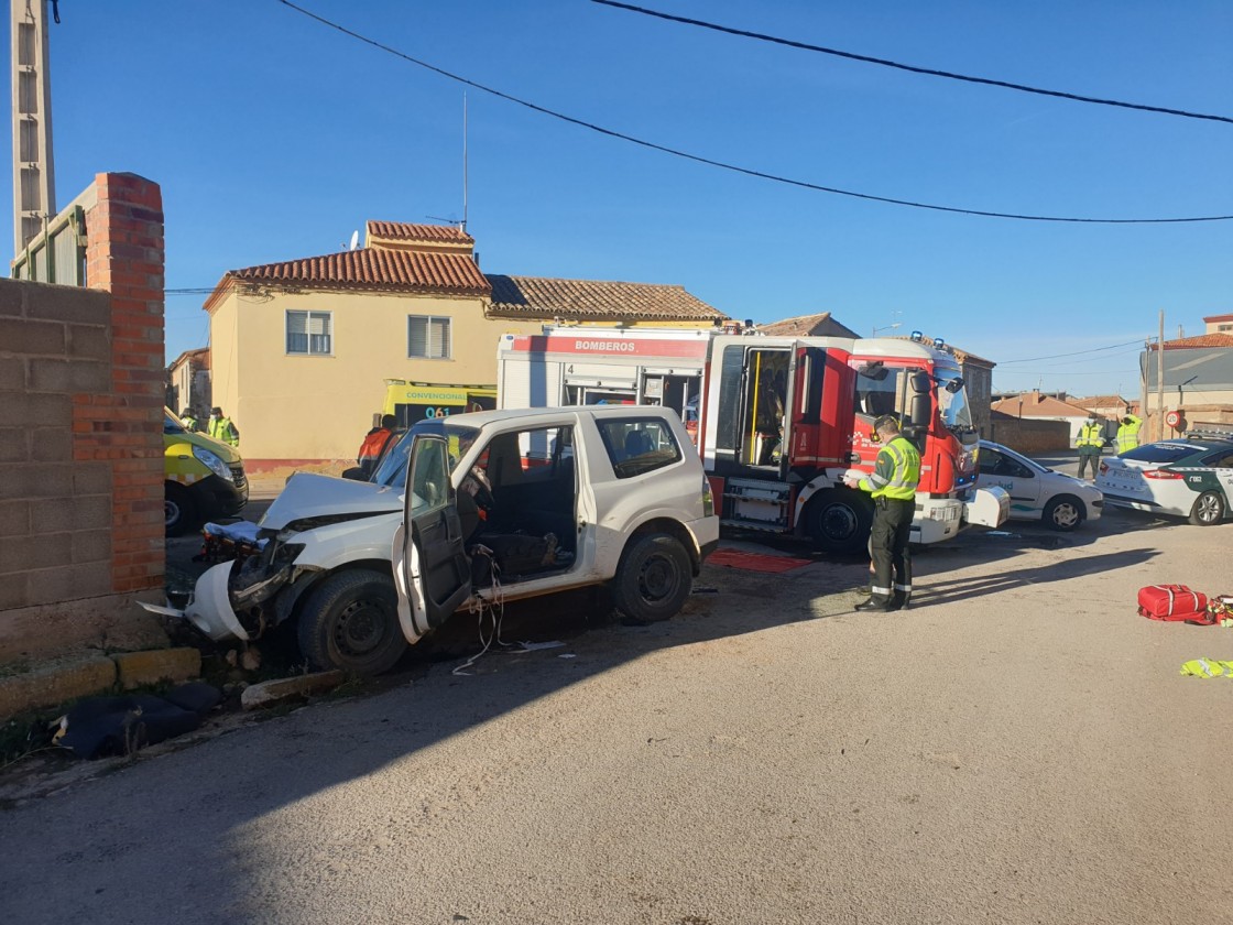 Cinco heridos, tres de ellos de carácter grave, en un accidente de circulación en el término de Villarquemado
