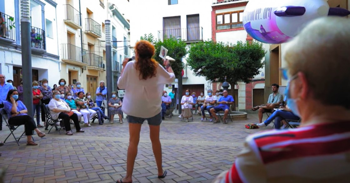 Patxi Uriz graba un documental sobre Mi Pueblo Lee en Teruel