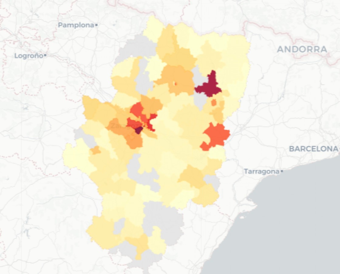 La provincia de Teruel notifica solo 62 casos, 102 menos que hace una semana, y un fallecido