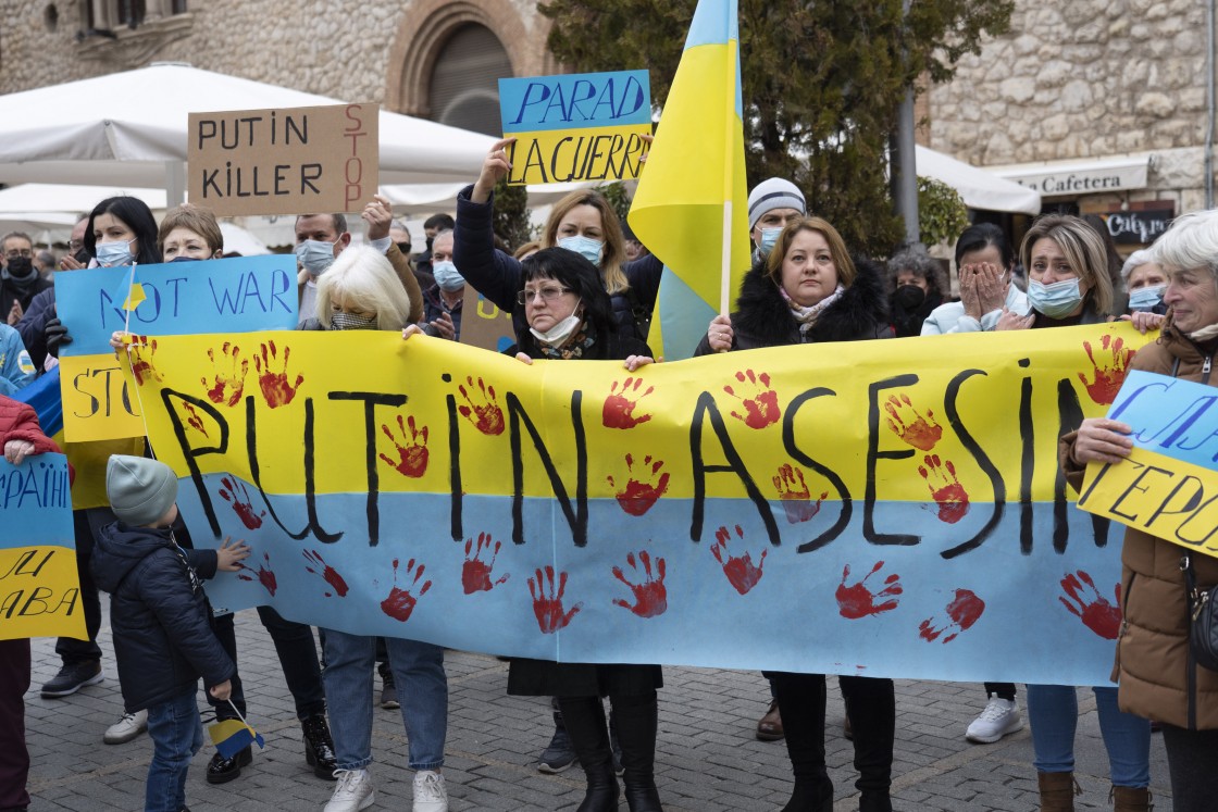 Teruel acoge dos  actos de apoyo al pueblo ucraniano y a favor de la paz