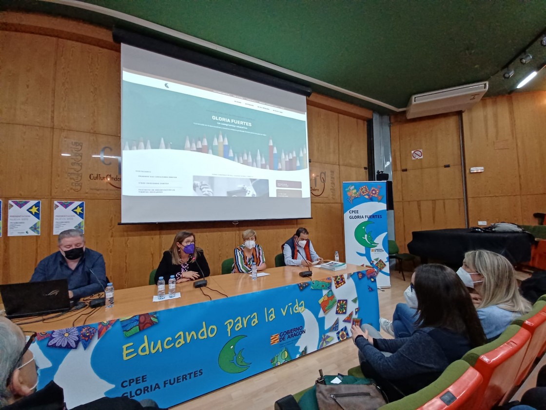 El colegio Gloria Fuertes de Andorra estrena web para celebrar 40 años por la inclusión