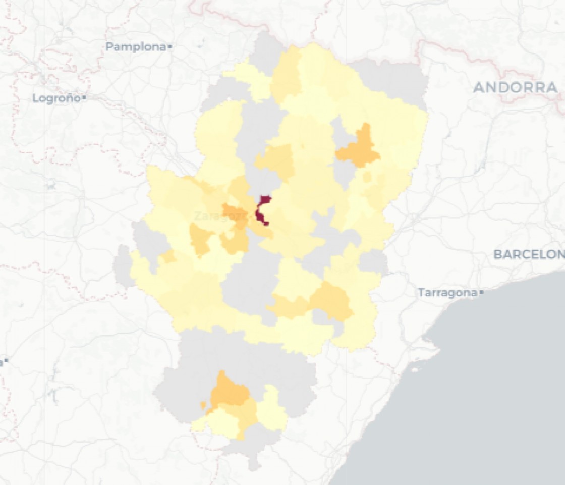 La provincia de Teruel notifica 61 casos de covid, 30 menos que hace una semana, y un nuevo fallecido