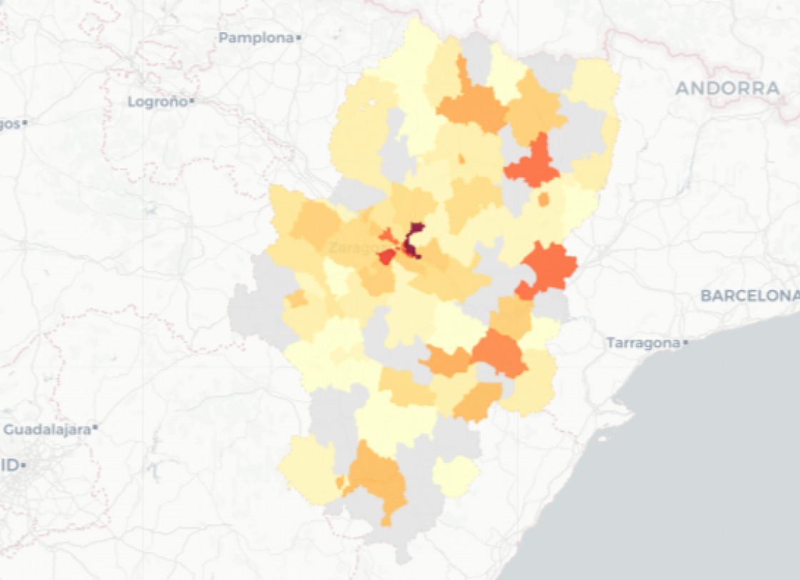 La provincia de Teruel notifica 62 casos de covid, 6 menos que hace una semana. y la capital lidera la estadística con 14