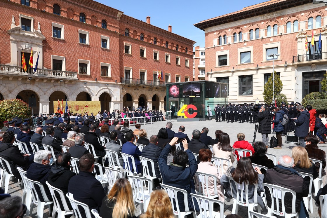 El Gobierno de Aragón elige Teruel para celebrar por primera vez una ceremonia de condecoraciones al mérito policial