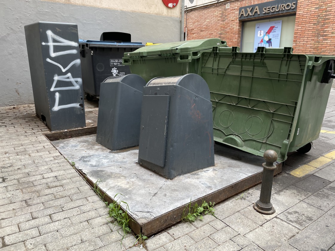 Ganar Teruel pedirá al Ayuntamiento de la ciudad que repare los contenedores soterrados