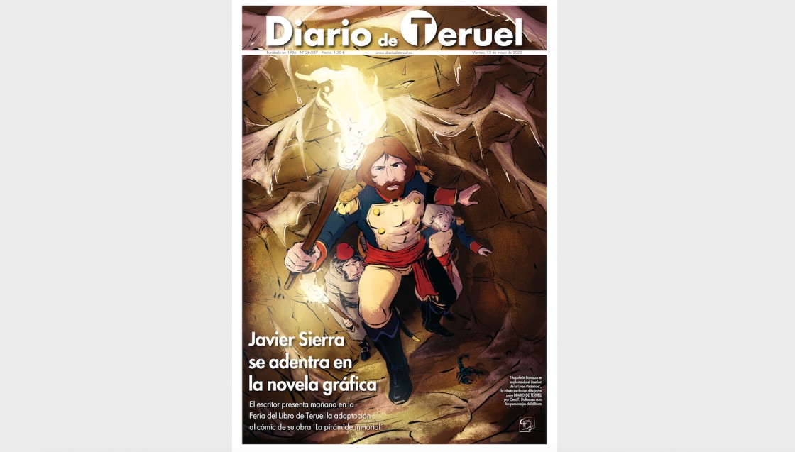 Diario de Teruel celebra el lanzamiento de la novela gráfica de Javier Sierra con una portada de coleccionista