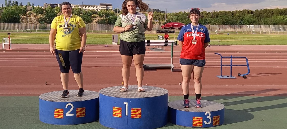 La alcañizana Elena Sanz, campeona de Aragón de martillo