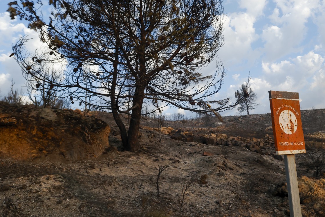 Recibe el alta el APN turolense de la cuadrilla Javalambre Sur herido en las labores de extinción del incendio de Bejís